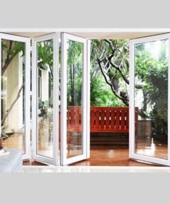 Cửa Đi 4 Cánh 3 Trượt, 1 Quay Nhựa UPVC