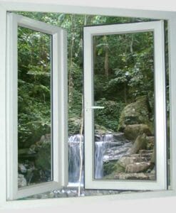 cửa sổ 2 cánh mở xoay cửa nhựa lõi thép