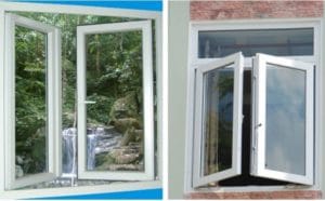 cửa sổ 2 cánh cửa nhựa lõi thép có những loại nào