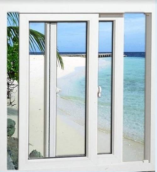 Cửa Sổ 2 Cánh Mở Trượt Nhựa Lõi Thép