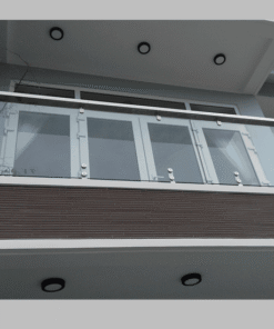 Lan Can Kính Ban Công Trụ Lùn Rỗng Bằng Inox 304