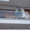 Lan Can Kính Cường Lực Ban Công Trụ Nhỏ Inox 304