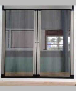 cửa lưới chống muỗi 2 cánh mở lùa cho cửa sổ