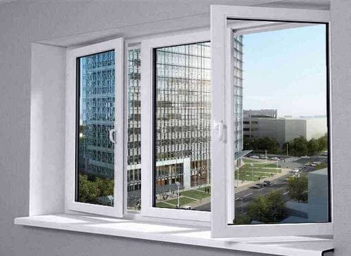 cửa sổ 3 cánh, 2 xoay 1 trượt