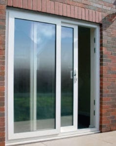 mẫu cửa nhựa lõi thép 2 cánh mở trượt cửa đi